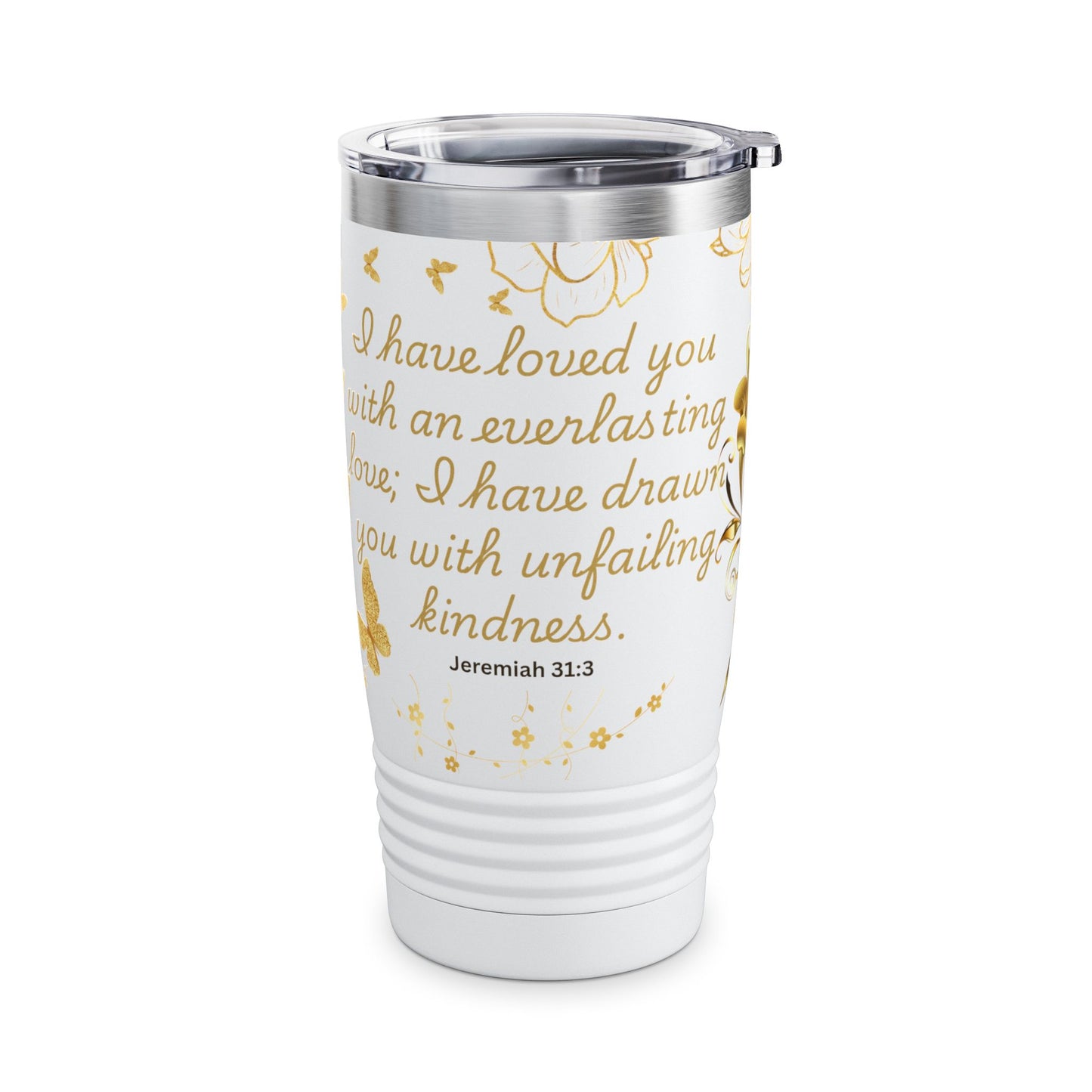 Faithful Love Tumbler, Christian Gift for Her, Everlasting Faith Tumbler, Unique Mom Gift, Religious Tumbler Cup