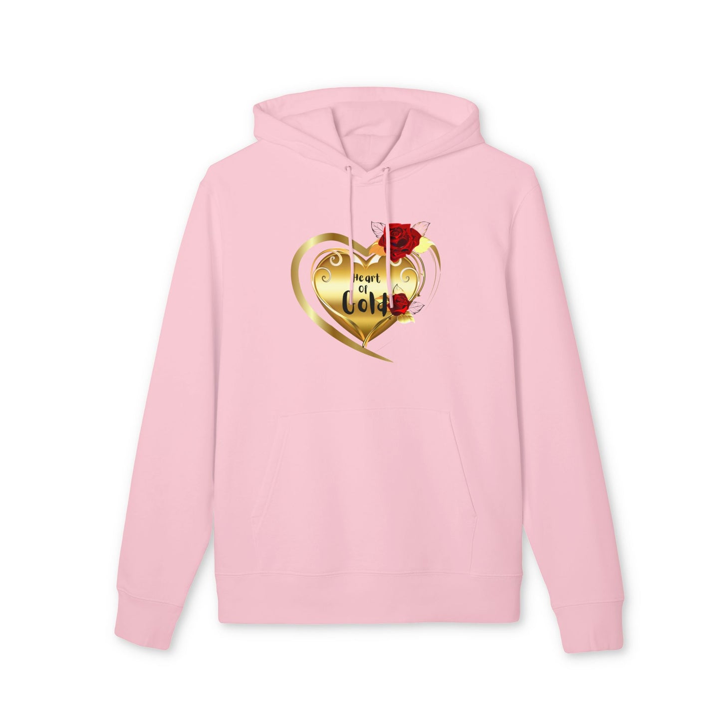 100% organic Hoodie, Heart of Gold inspirational sweatshirt , gift for her,