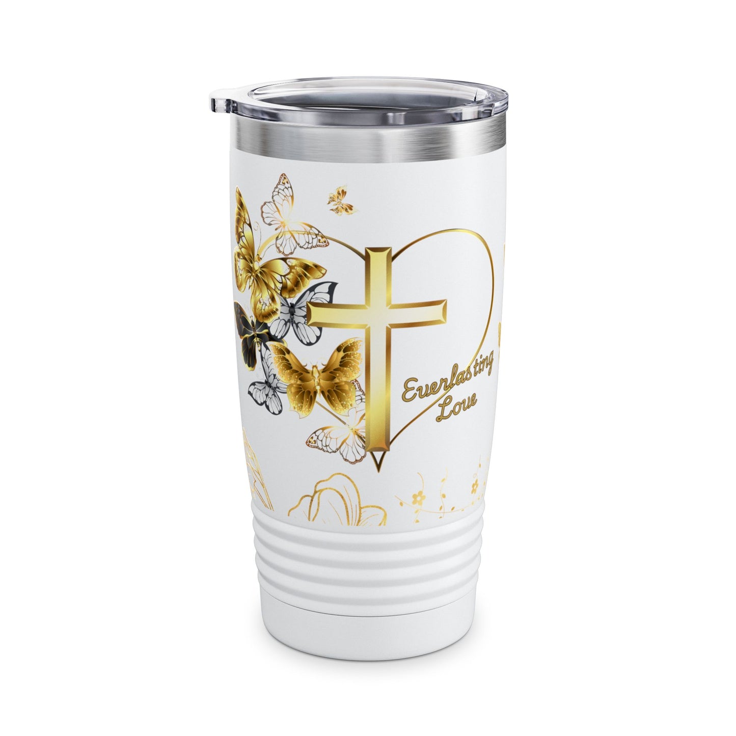 Faithful Love Tumbler, Christian Gift for Her, Everlasting Faith Tumbler, Unique Mom Gift, Religious Tumbler Cup