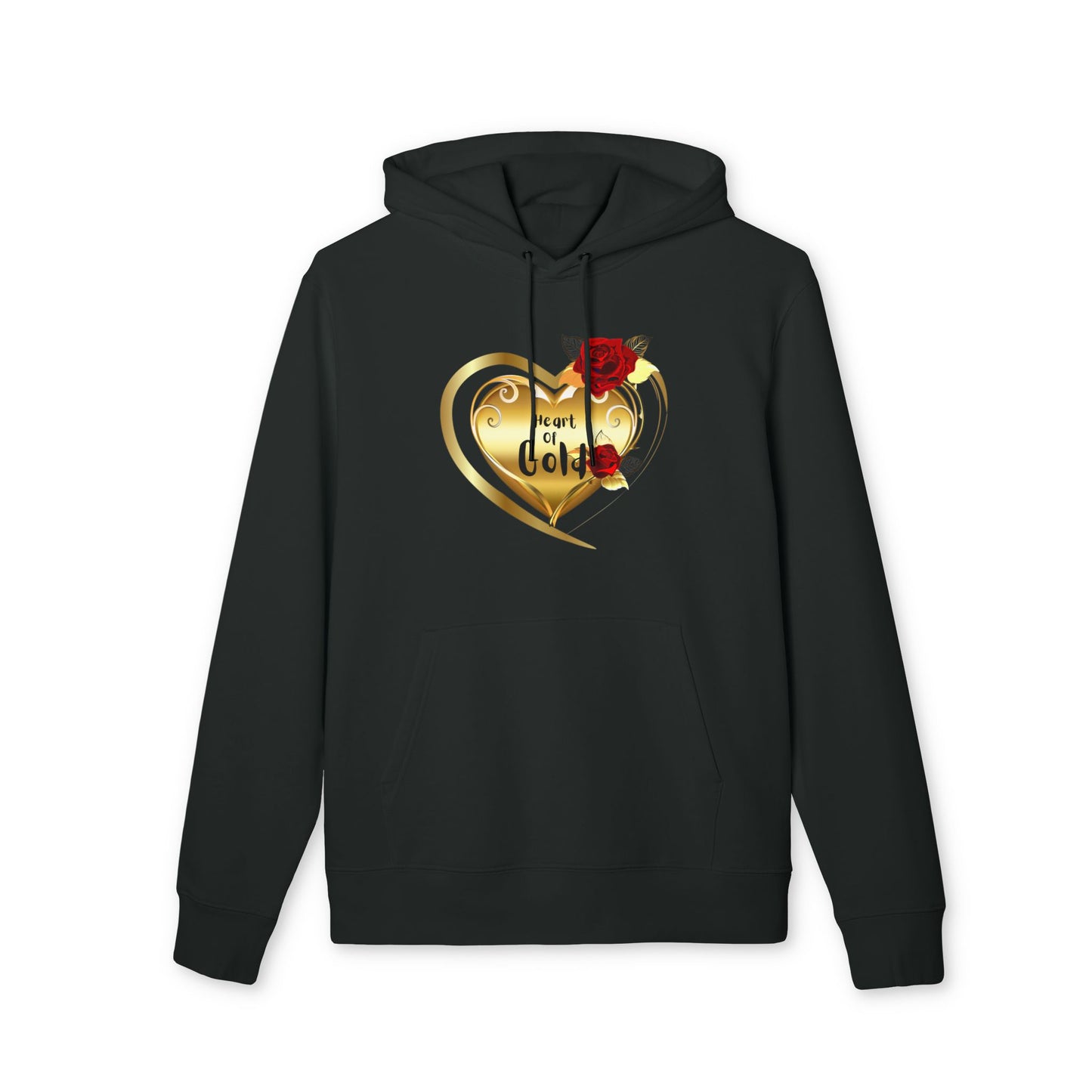 100% organic Hoodie, Heart of Gold inspirational sweatshirt , gift for her,
