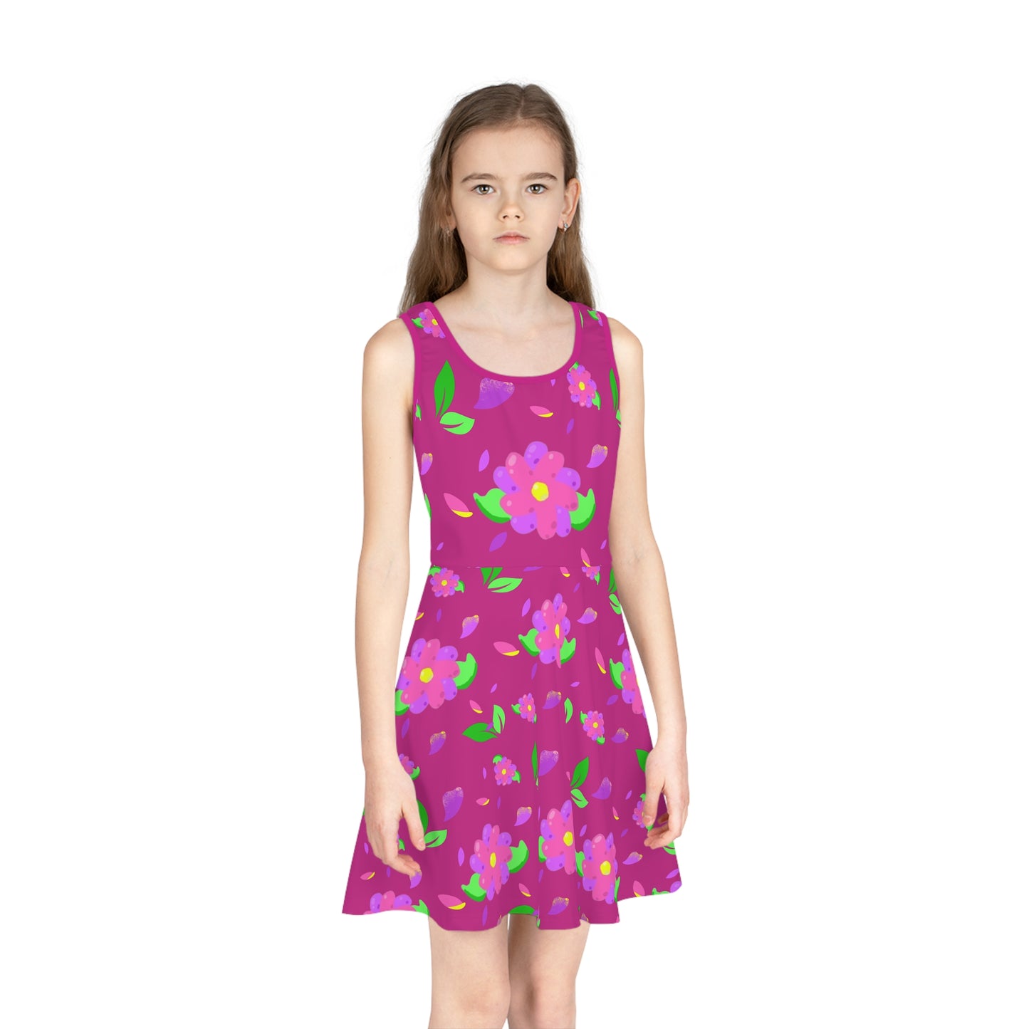 Kids Flowering Sleeveless Sundress