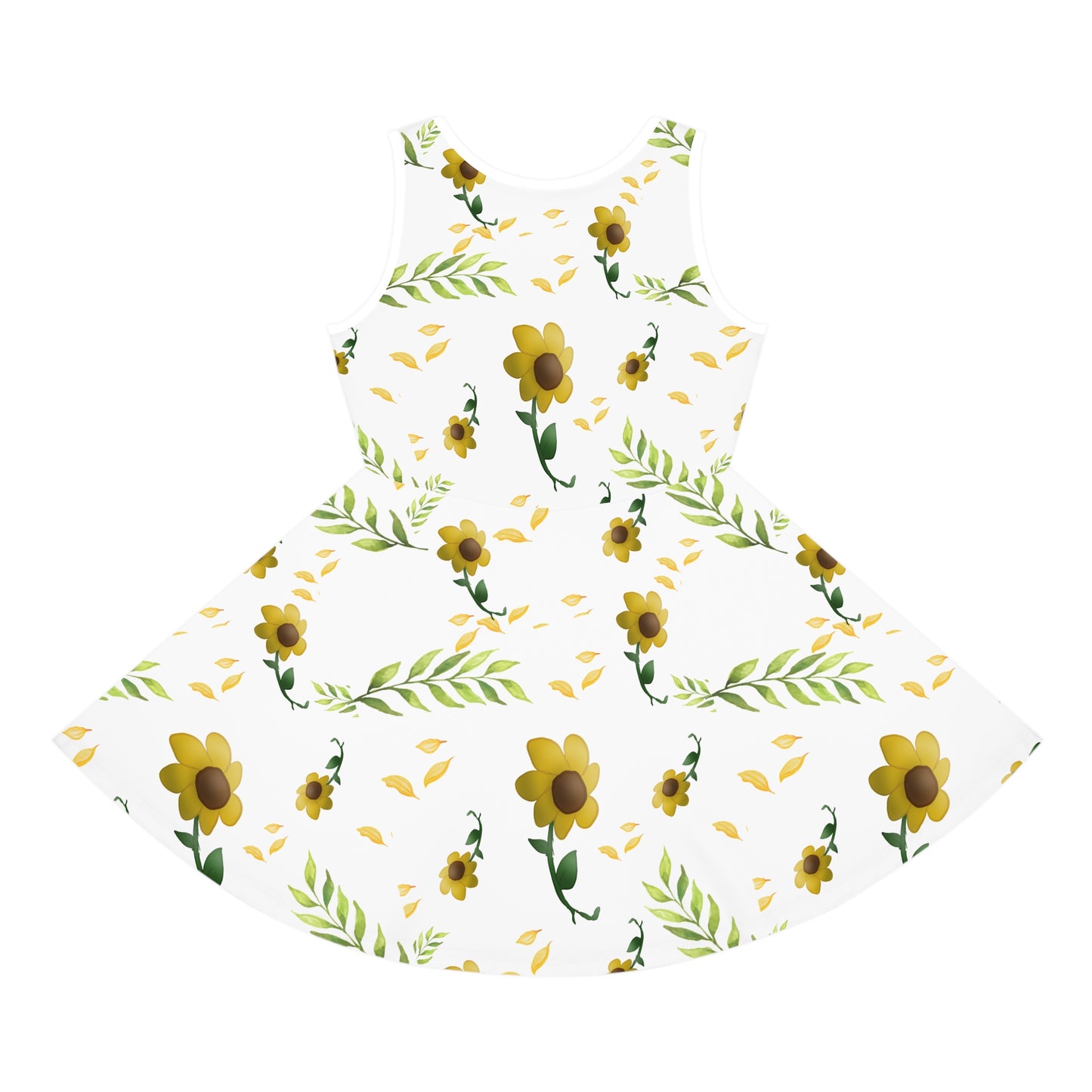 Girls' Sleeveless Sunflower dress