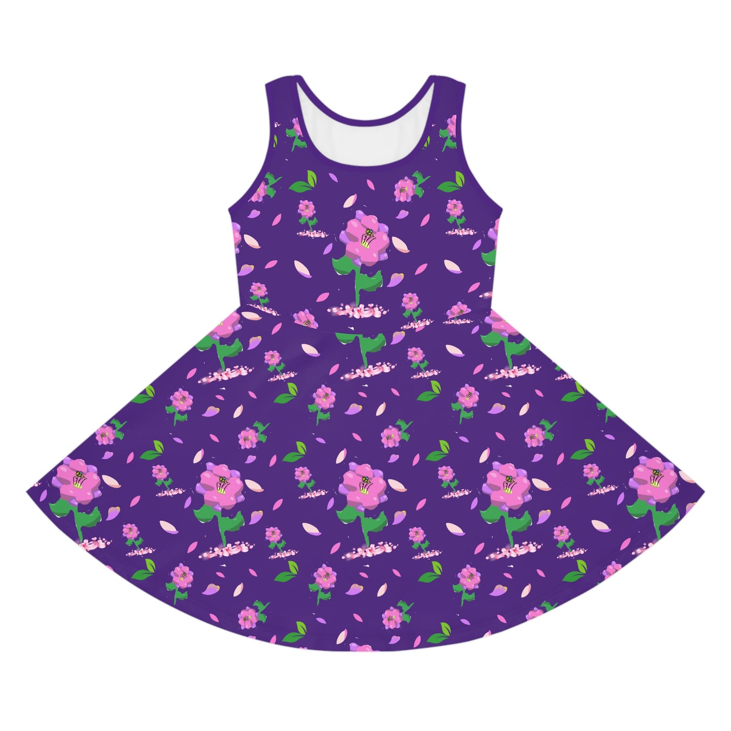 Girls' Sleeveless Sundress flowering style