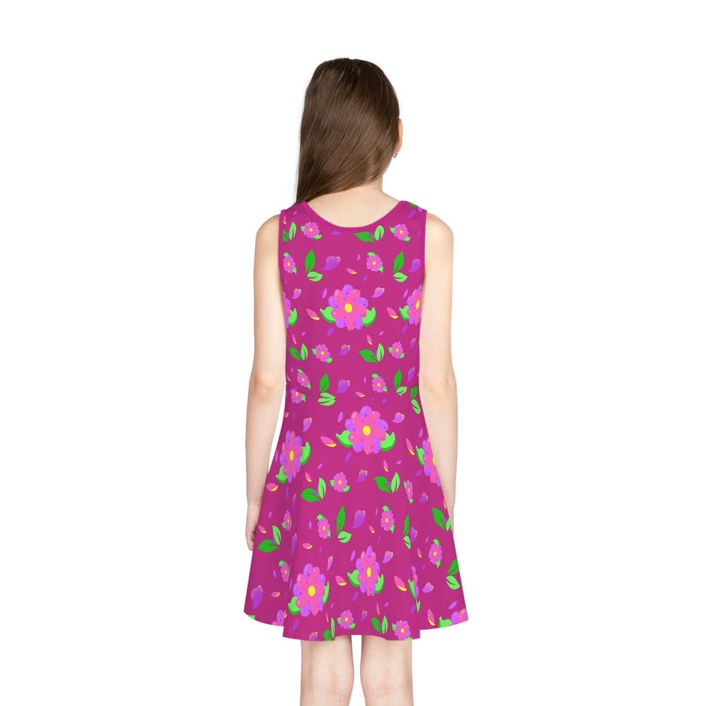 Kids Flowering Sleeveless Sundress