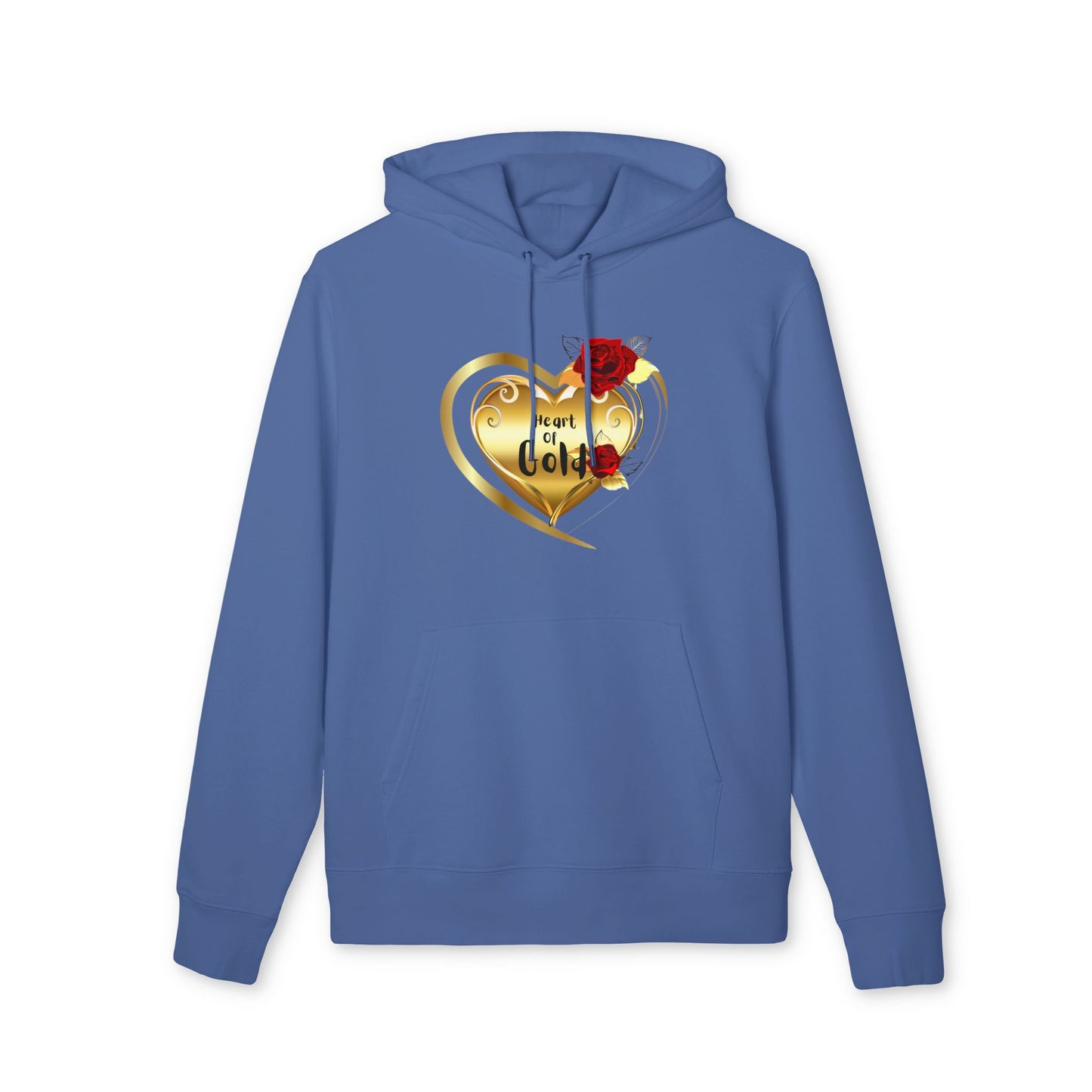 100% organic Hoodie, Heart of Gold inspirational sweatshirt , gift for her,