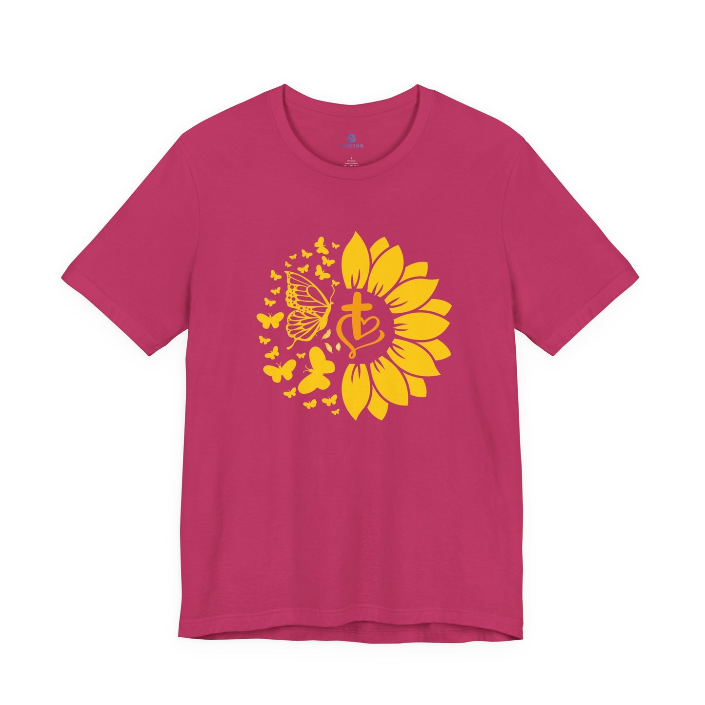 Sunflower Cross t-shirt, inspirational faith tshirt, gift for her