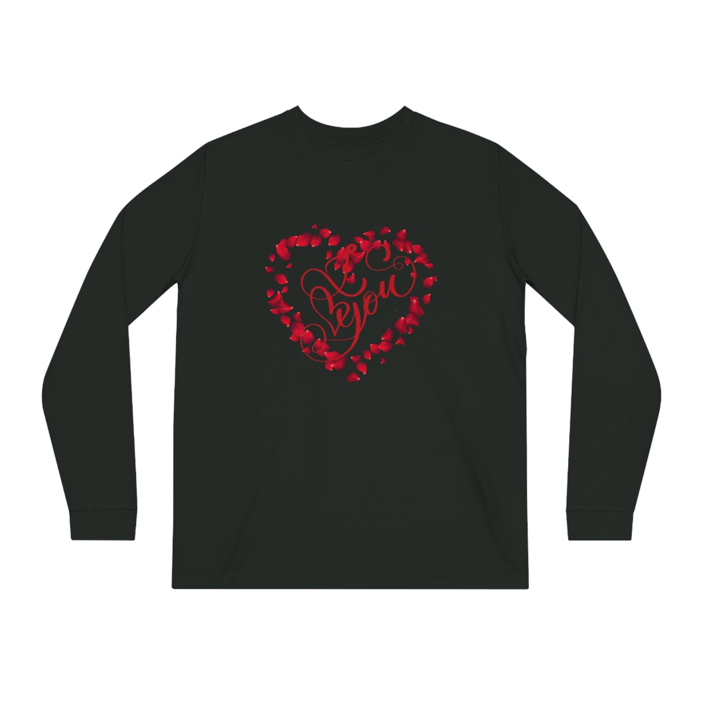 Organic Long Sleeve Tee, love tee, gift for her, 100% organic clothing