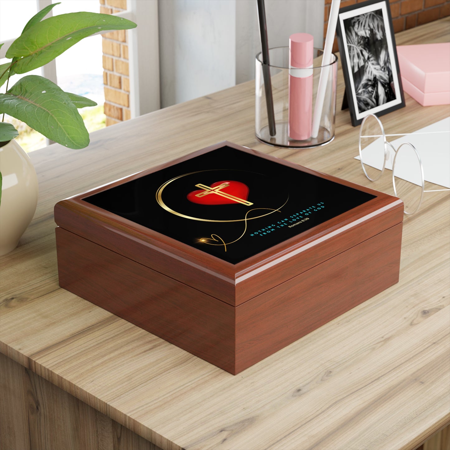 Christian Jewelry Box, God Loves You, Confirmation Gifts, Communion Gifts, holiday gift, Gift for loved ones