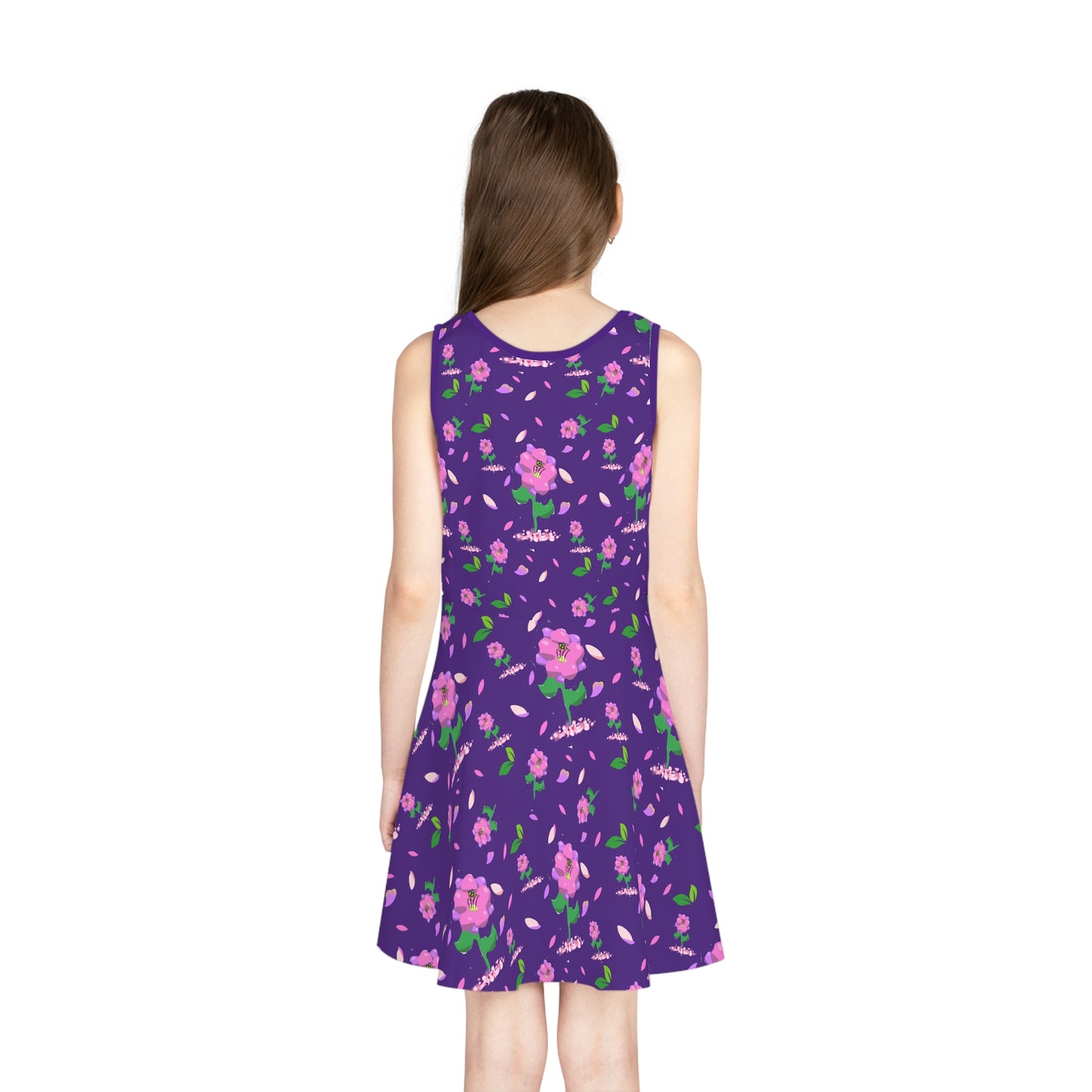 Girls' Sleeveless Sundress flowering style