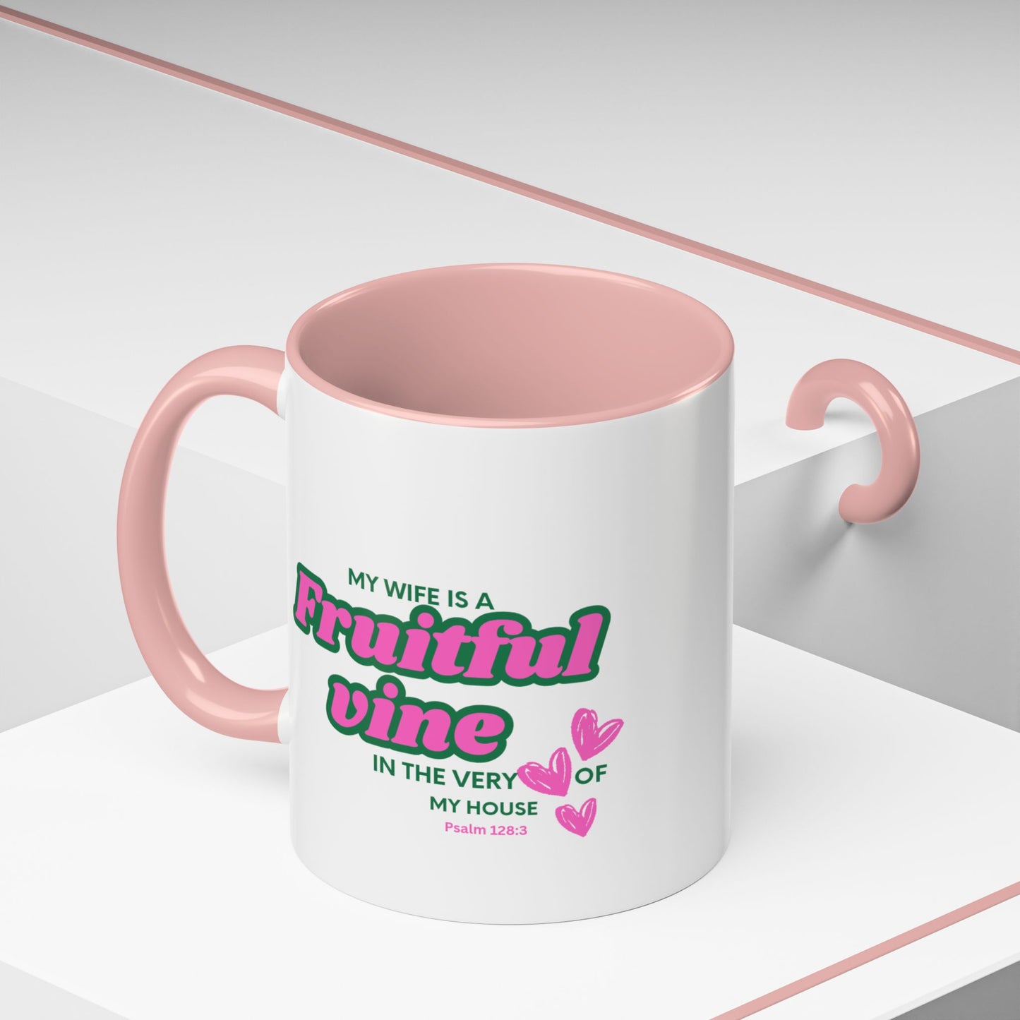 My wife is a fruitful vine Mug, Bible Verse Gift, Wife Gift, Inspiration Gift, gift for her