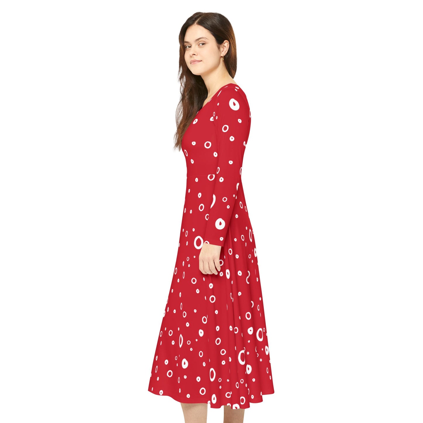 Polka Dot dress, gift for her, Dance Dress, holiday dress
