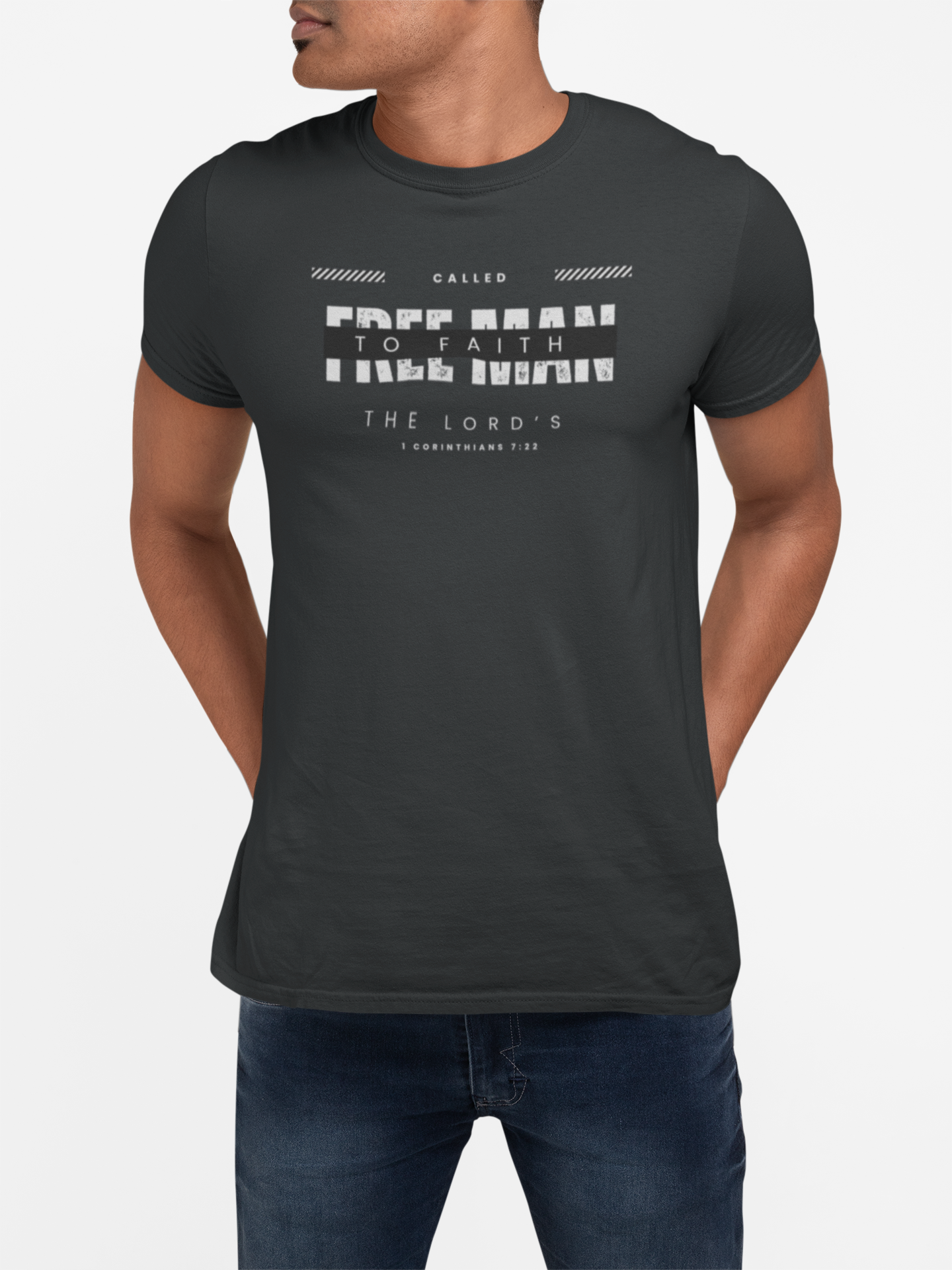 Faithful Men's T-Shirt, gift for him, inspirational bible verse tee