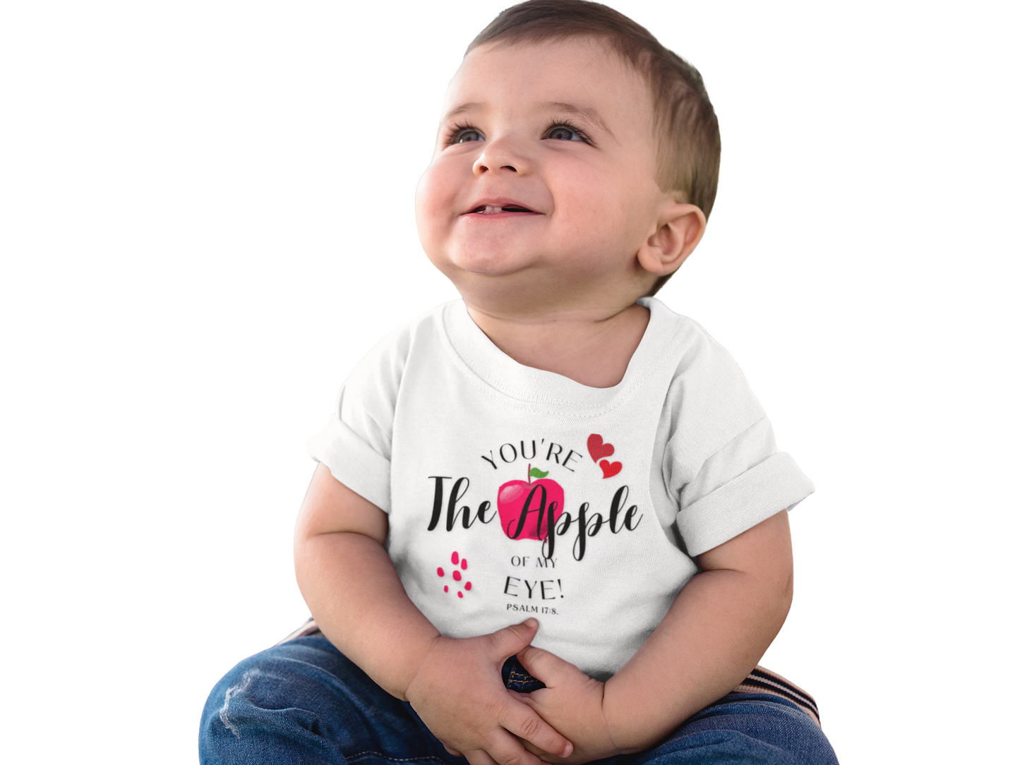 You are the apple of my eye bible verse, baby tee , gift for kids