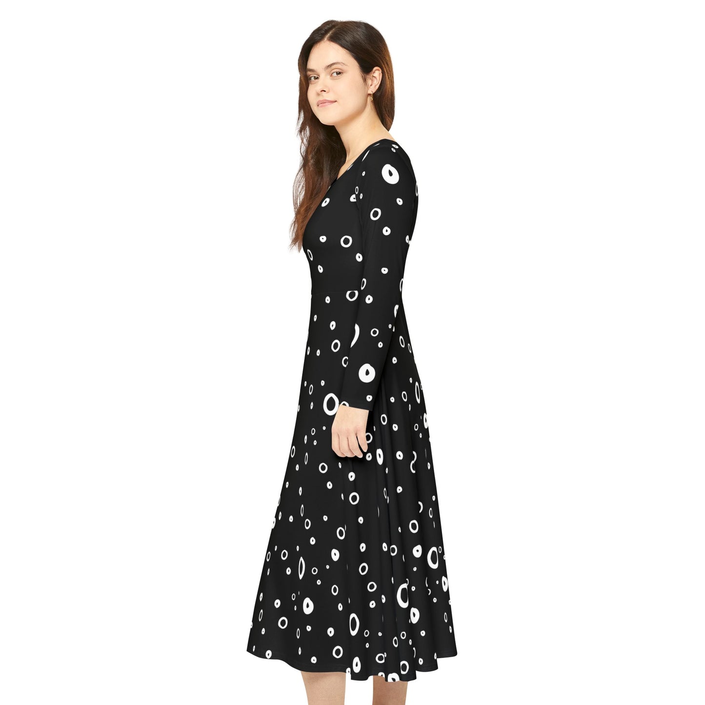 Polka Dot Dance Dress for woman, gift for her, holiday gift