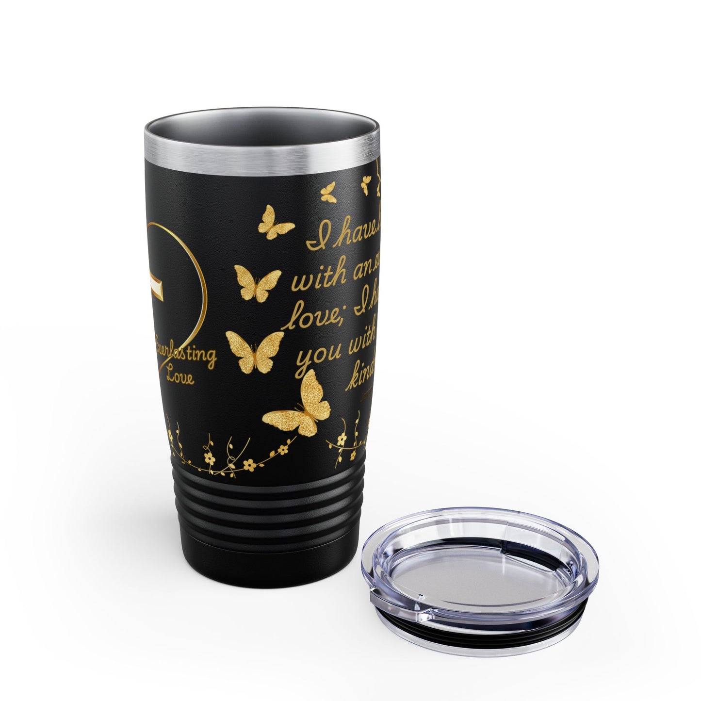 Faithful Love Tumbler, Christian Gift for Her, Everlasting Faith Tumbler, Unique Mom Gift, Religious Tumbler Cup