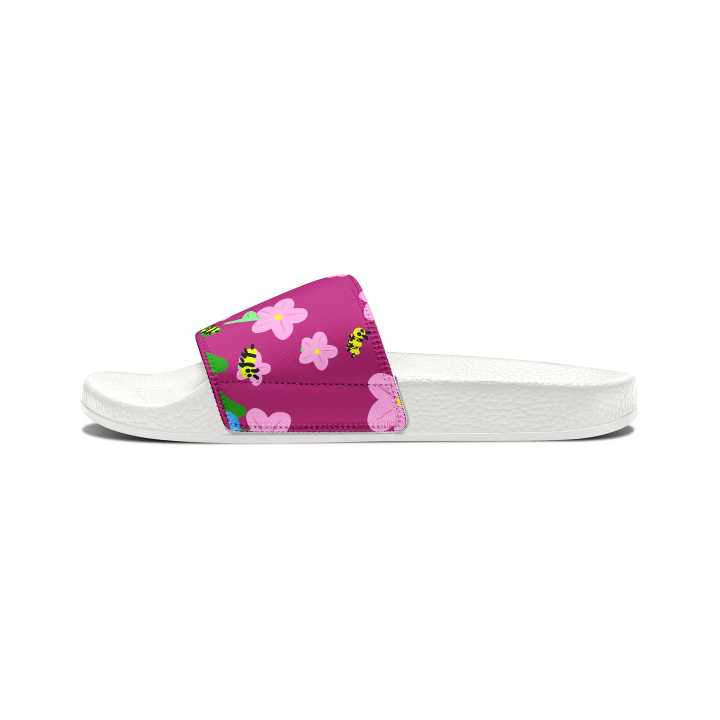 Kids Art Flower Design Sandals, Beach, Pool, Birthday Party, Outdoor Water Park, Removable-Strap Youth Sandals