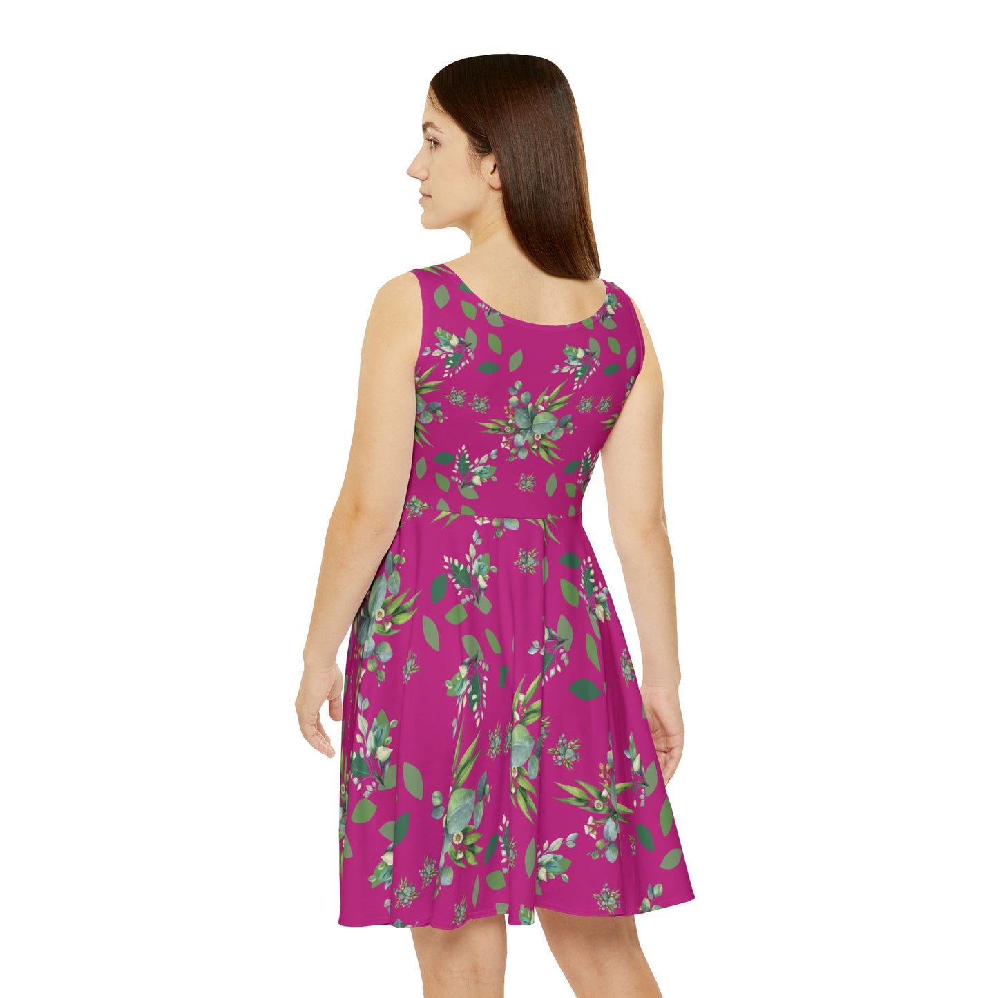 Flower Skater Dress for Women - Summer Dress, Gift for Her