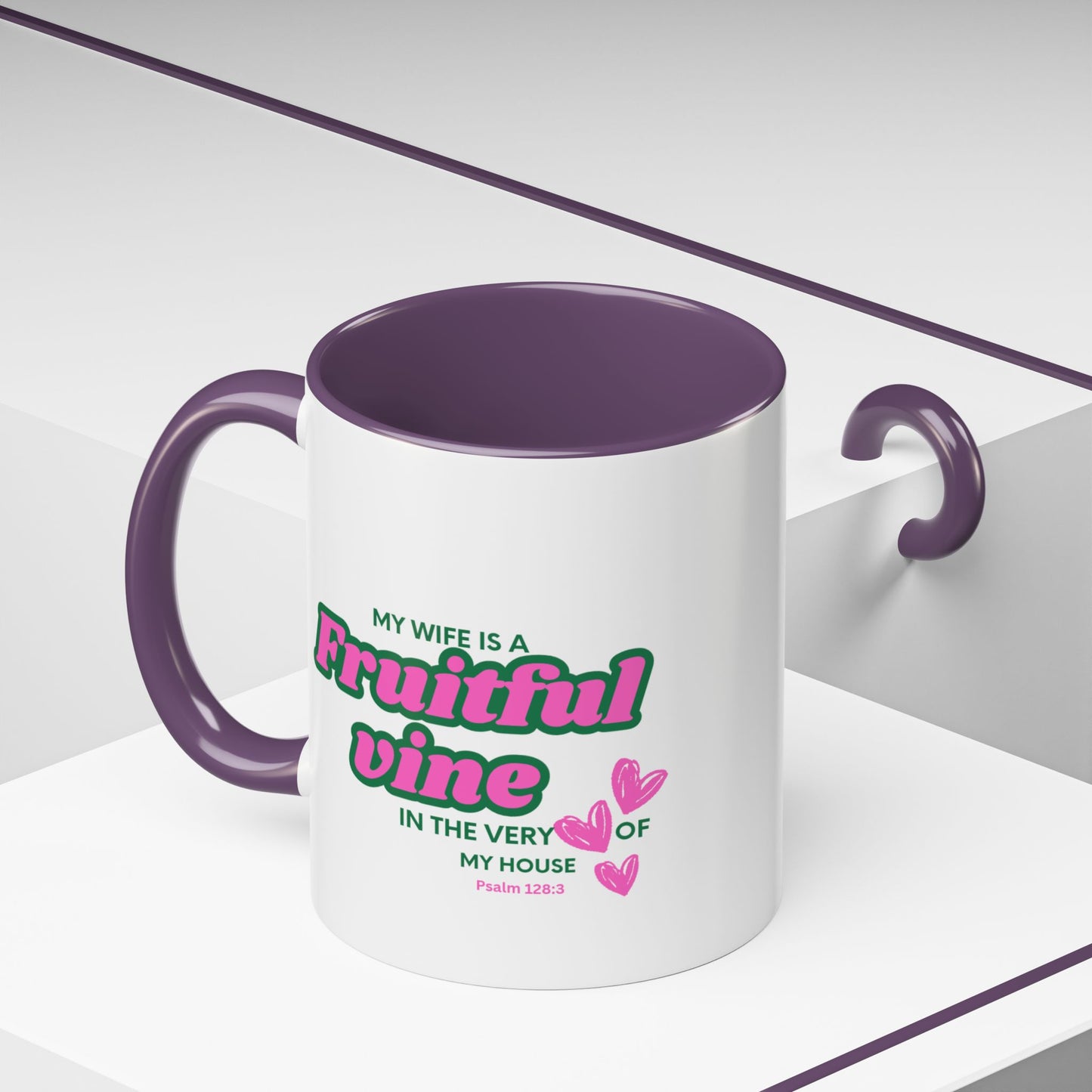 My wife is a fruitful vine Mug, Bible Verse Gift, Wife Gift, Inspiration Gift, gift for her