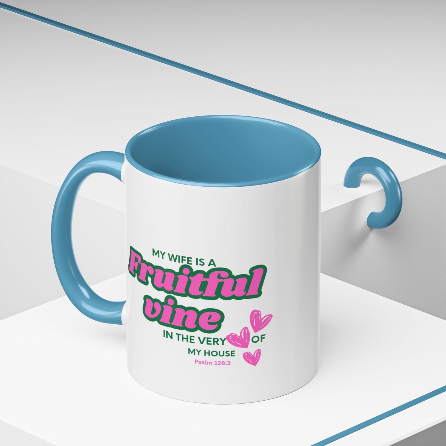 My wife is a fruitful vine Mug, Bible Verse Gift, Wife Gift, Inspiration Gift, gift for her