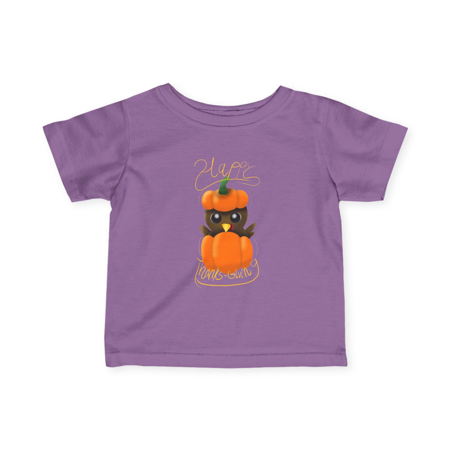 Kids Thanksgiving Tee - Baby Cute Pumpkin Design, inspirational tee, holiday gift for kids