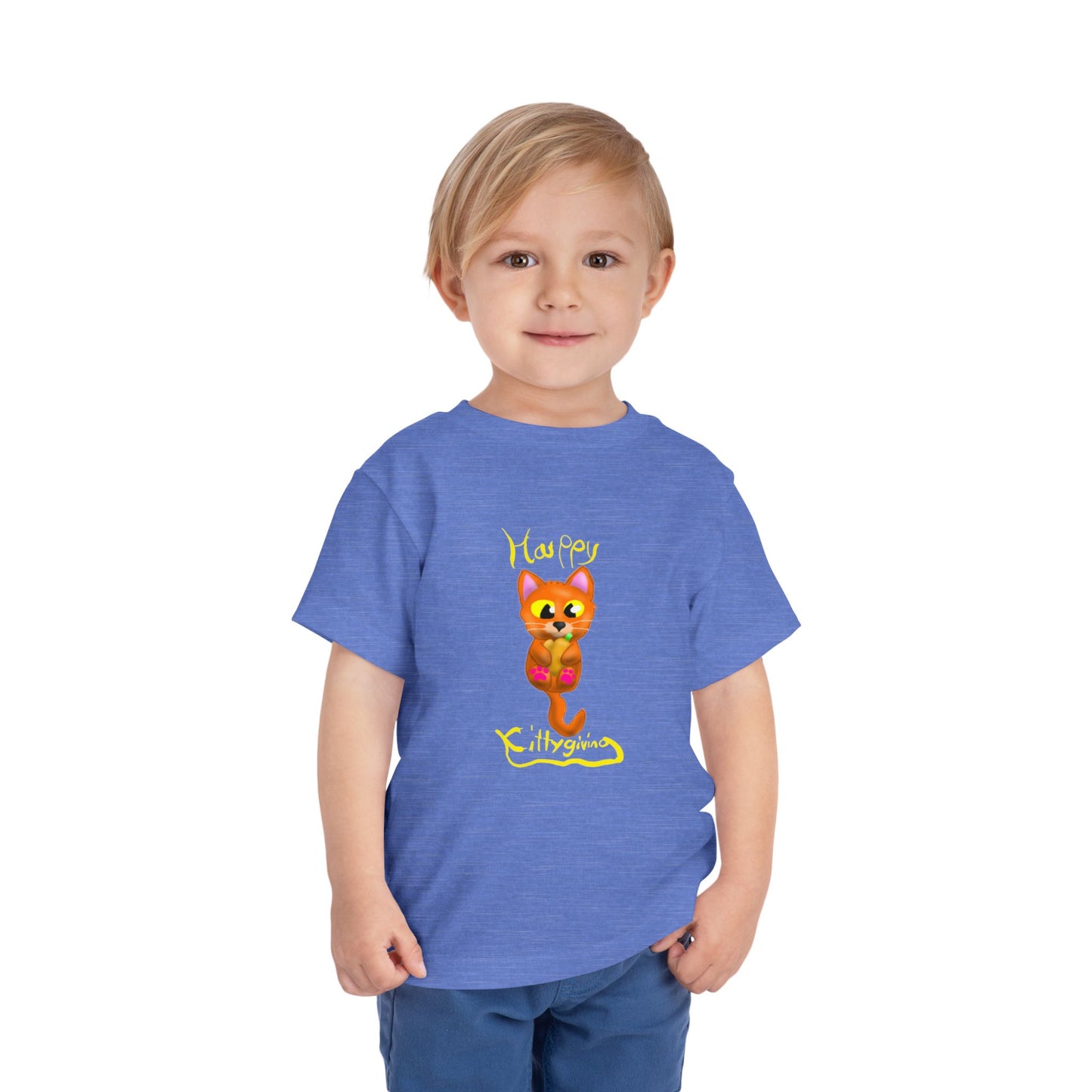 Cute Toddler Cat Tee, Kids Animal Shirt, Fun Summer Top, Birthday Gift for Boys & Girls, Adorable Cat Graphic Tee