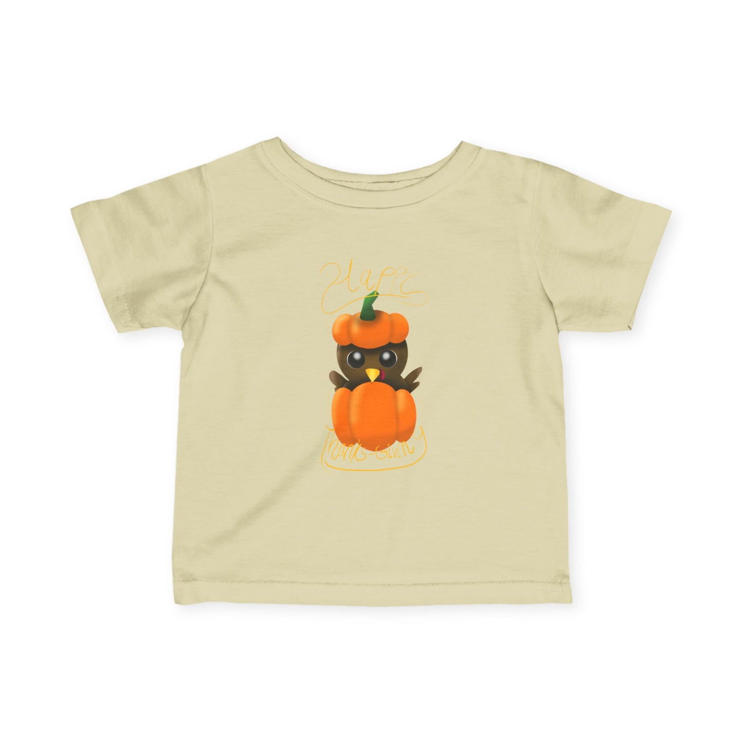 Kids Thanksgiving Tee - Baby Cute Pumpkin Design, inspirational tee,  holiday gift for kids