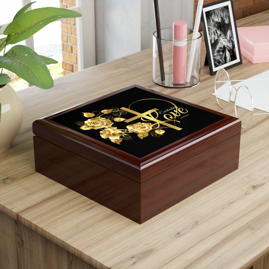 Jewelry Box, everlasting love bible verse, inspirational gift, faith jewelry box