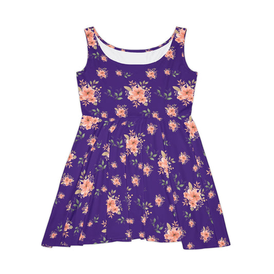 Flower Skater Dress, Summer dress,  Gift for Her