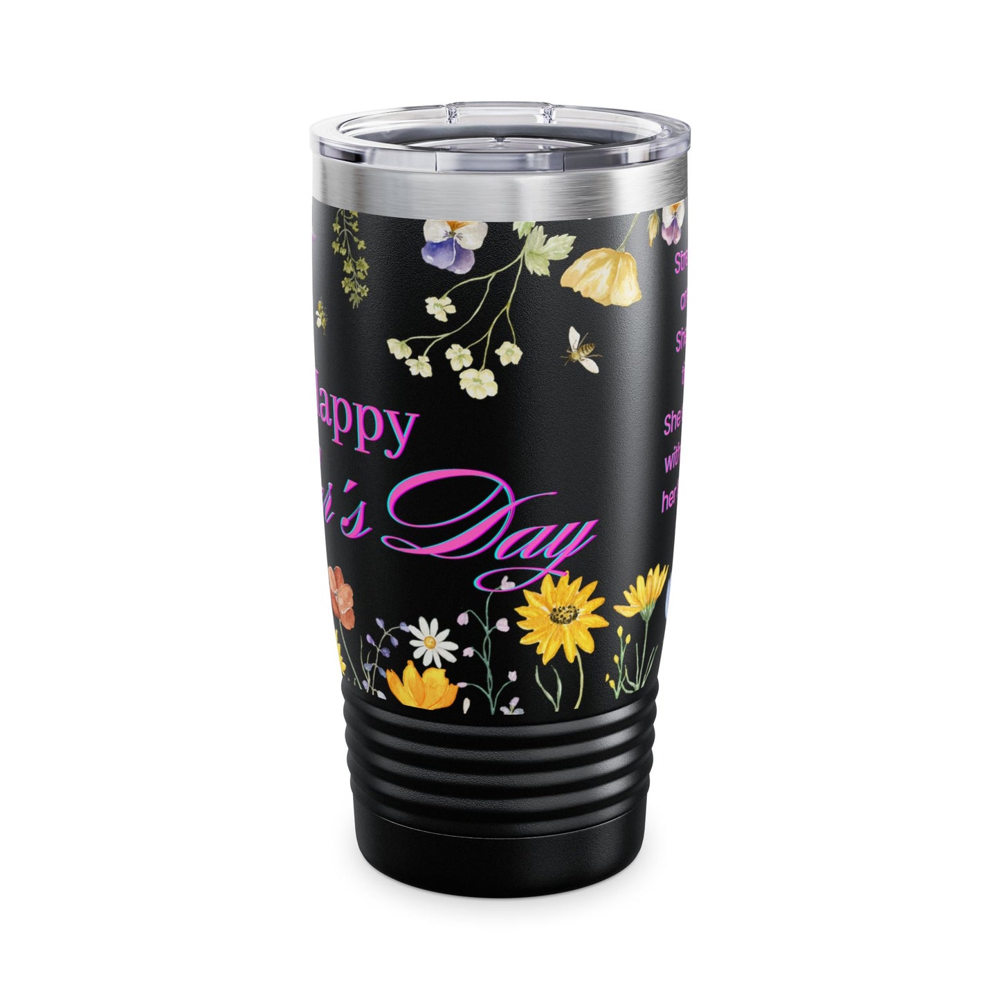 Faith Christian Bible Verse 20oz Tumbler with Wildflowers, Mothers Day Gift for Her, Custom Christian Birthday gift, gifts for mom