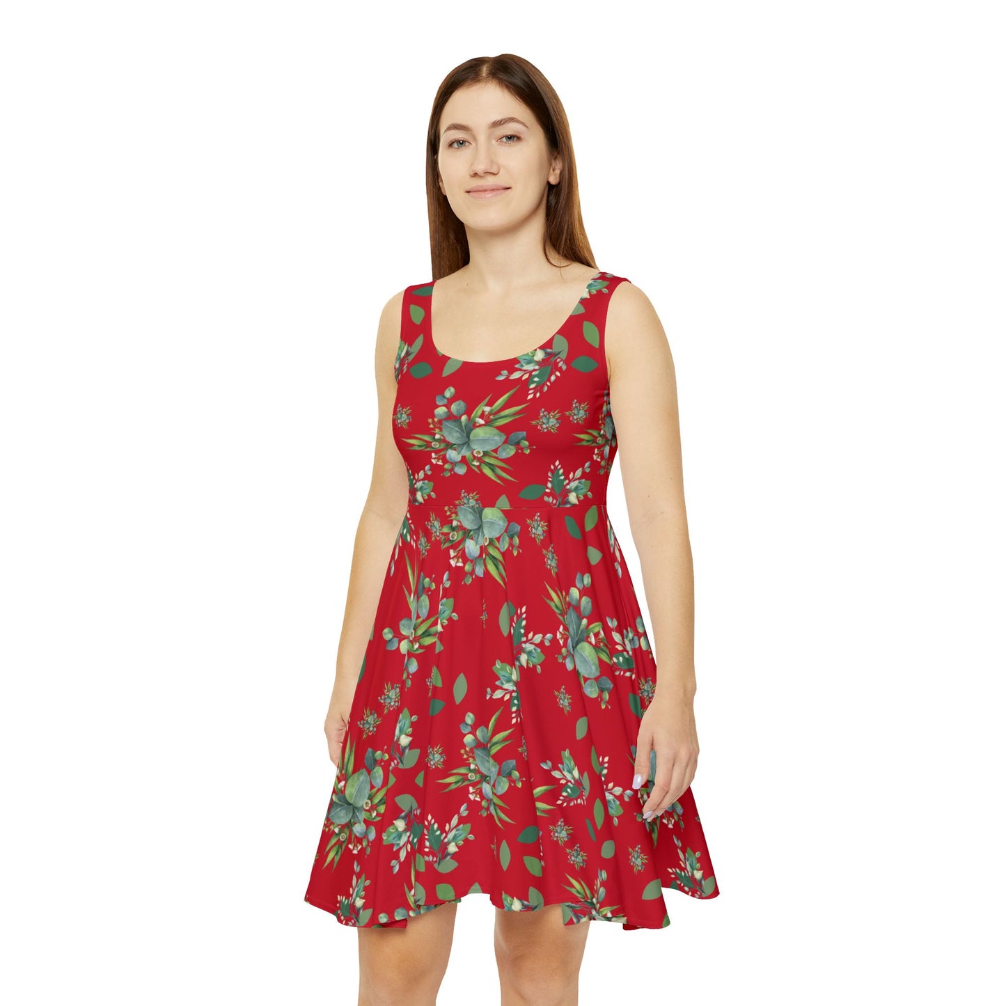 Flower Skater Dress, cute summer dress, gift for her