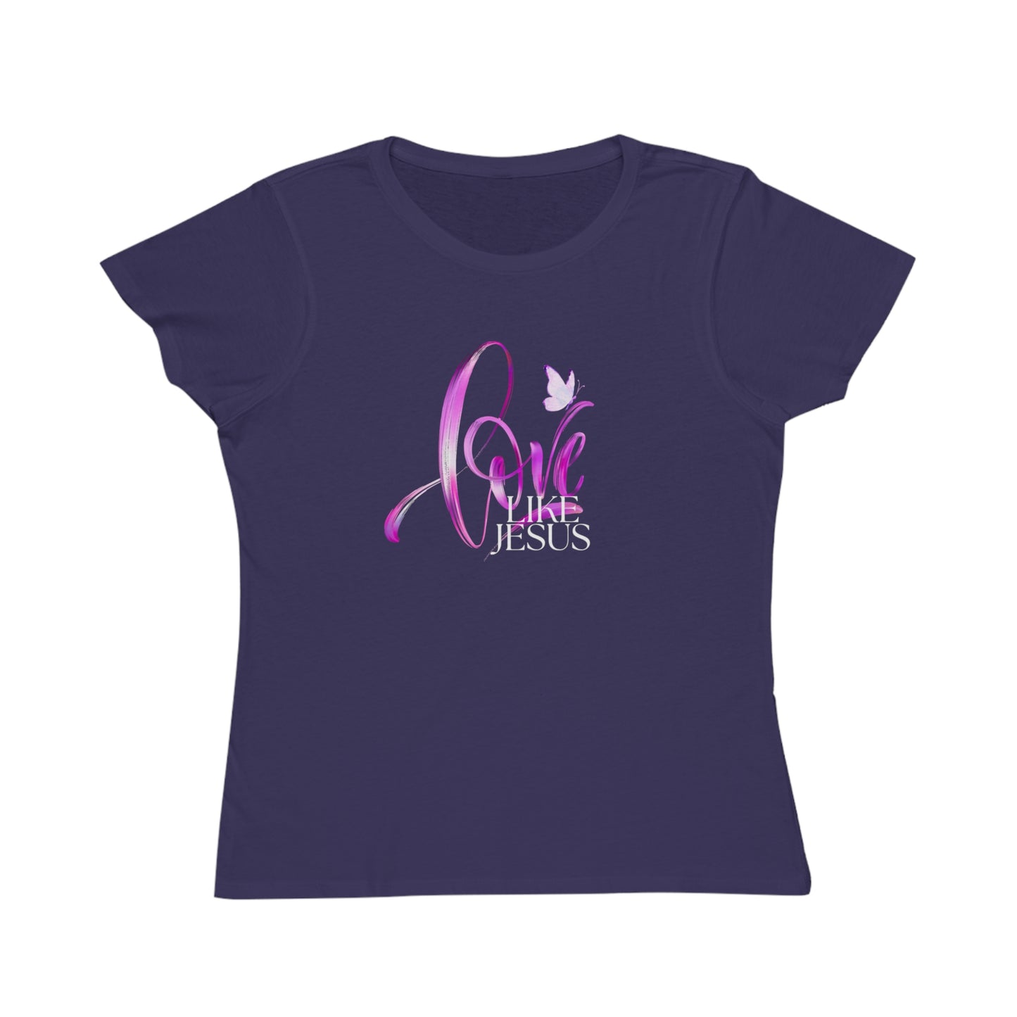 Love like Jesus shirt, Religious Women's T-Shirt,  Christian Gifts for Her, Organic Tee