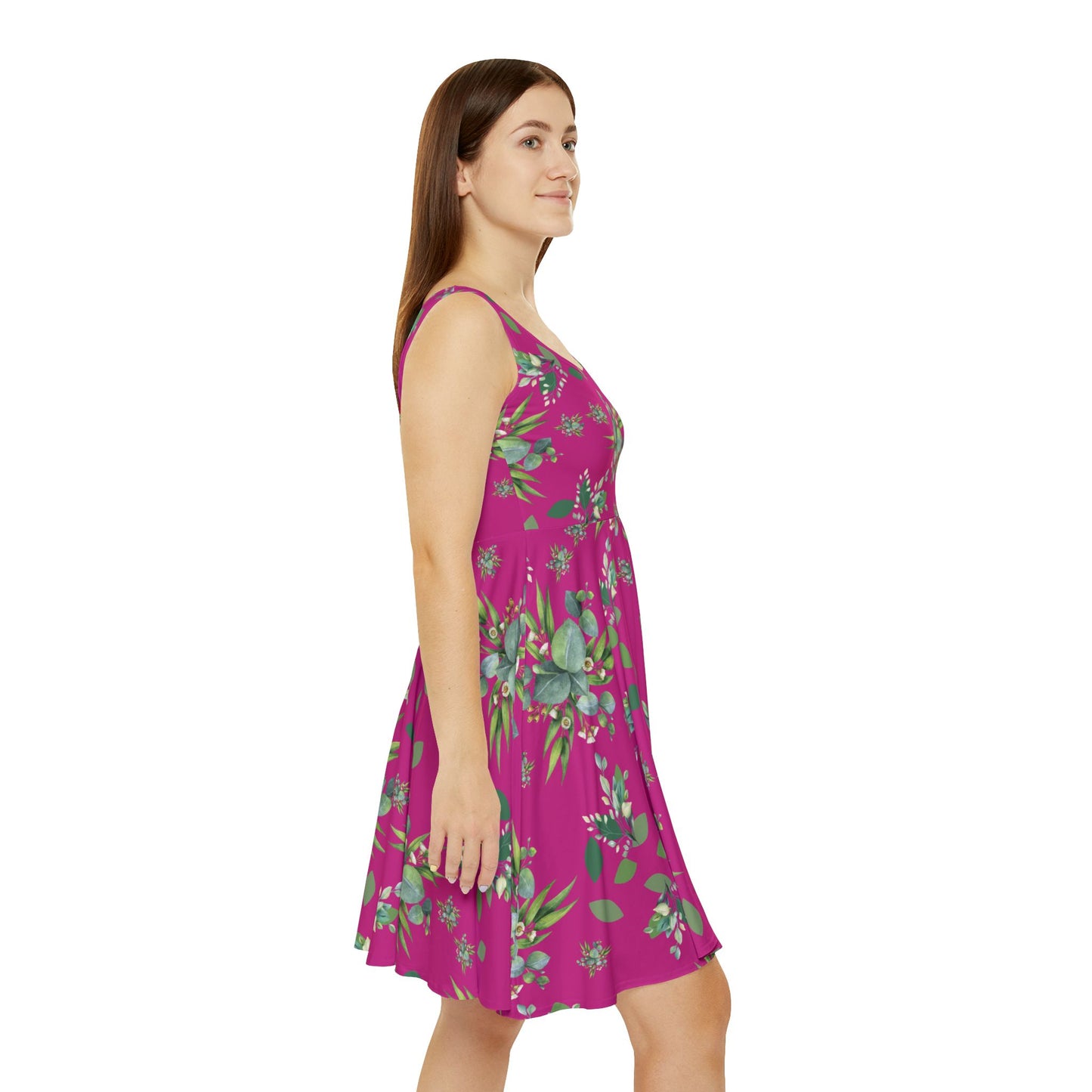 Flower Skater Dress for Women - Summer Dress, Gift for Her