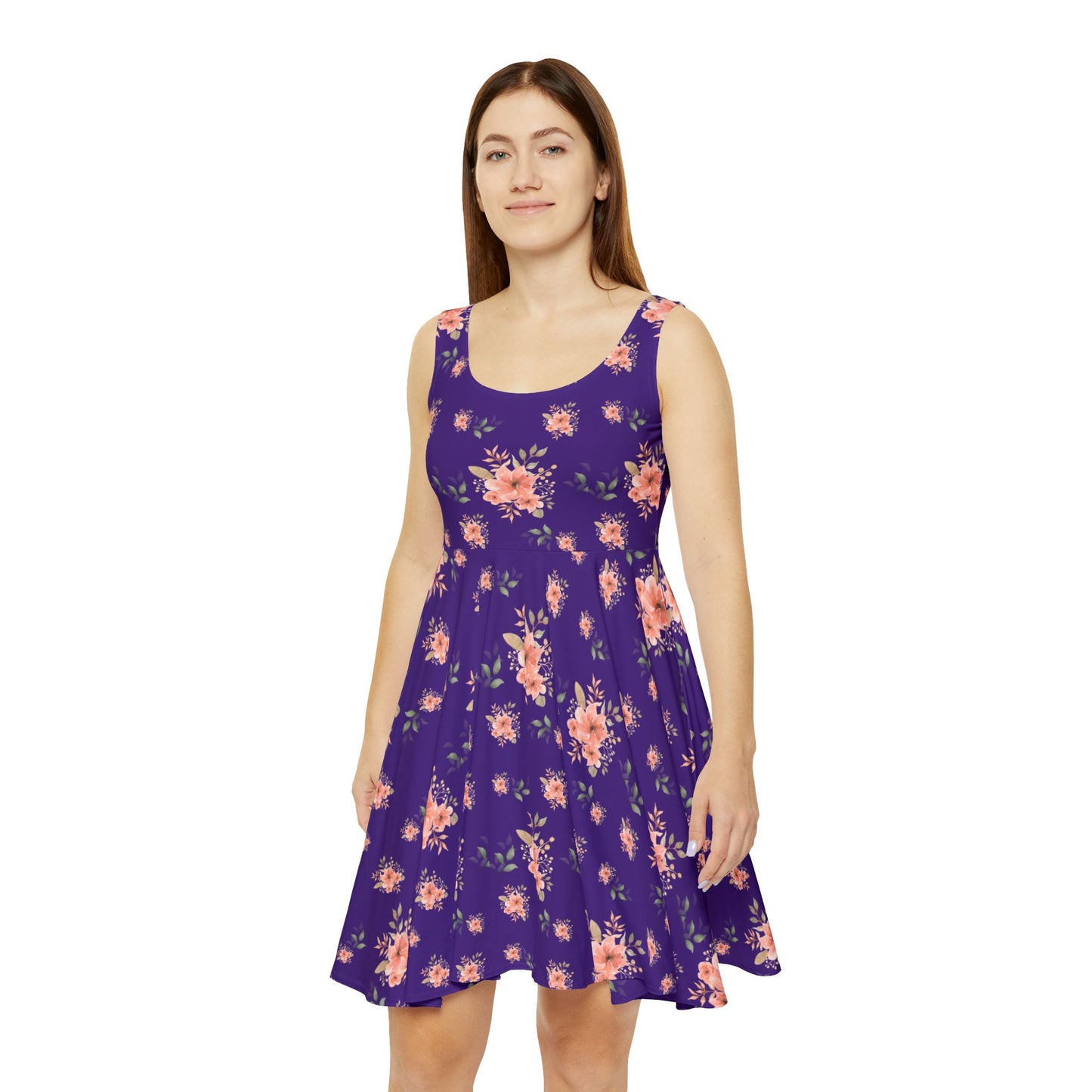 Flower Skater Dress, Summer dress,  Gift for Her