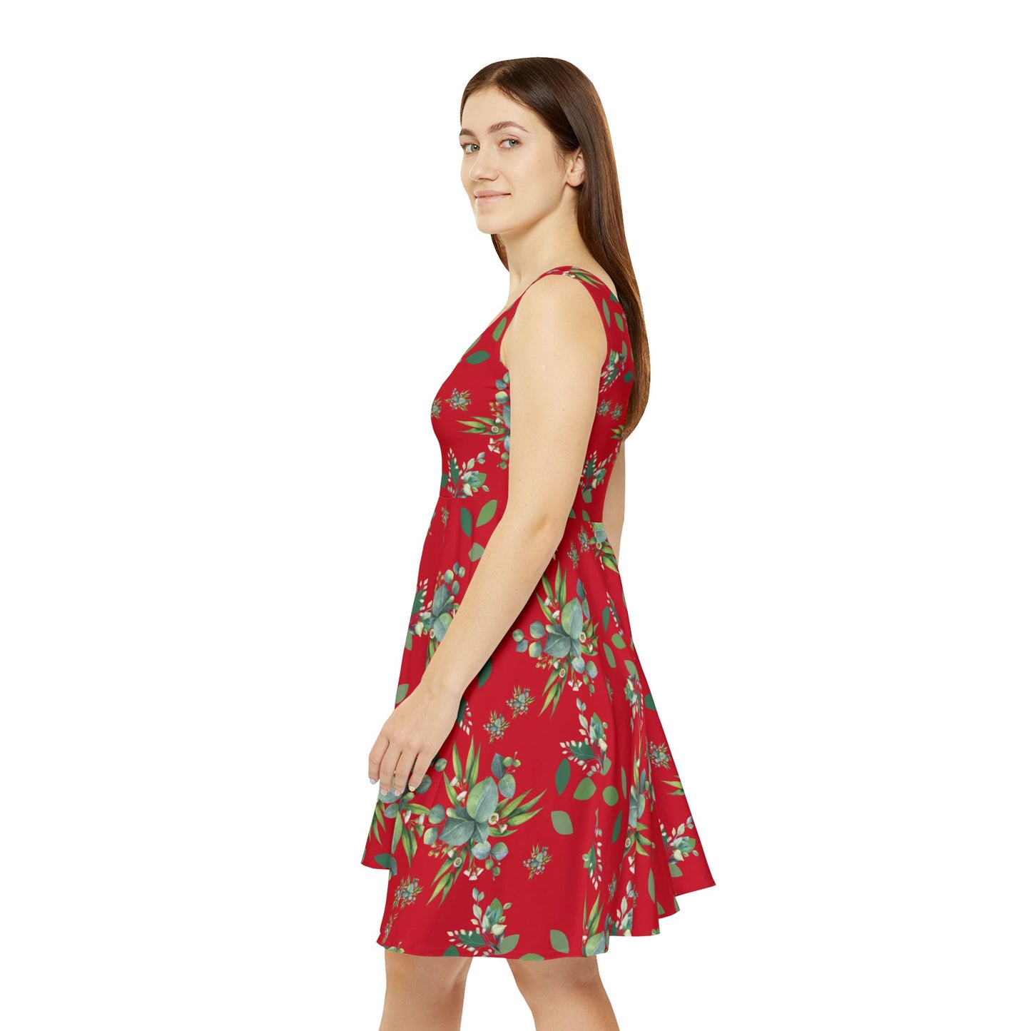 Flower Skater Dress, cute summer dress, gift for her