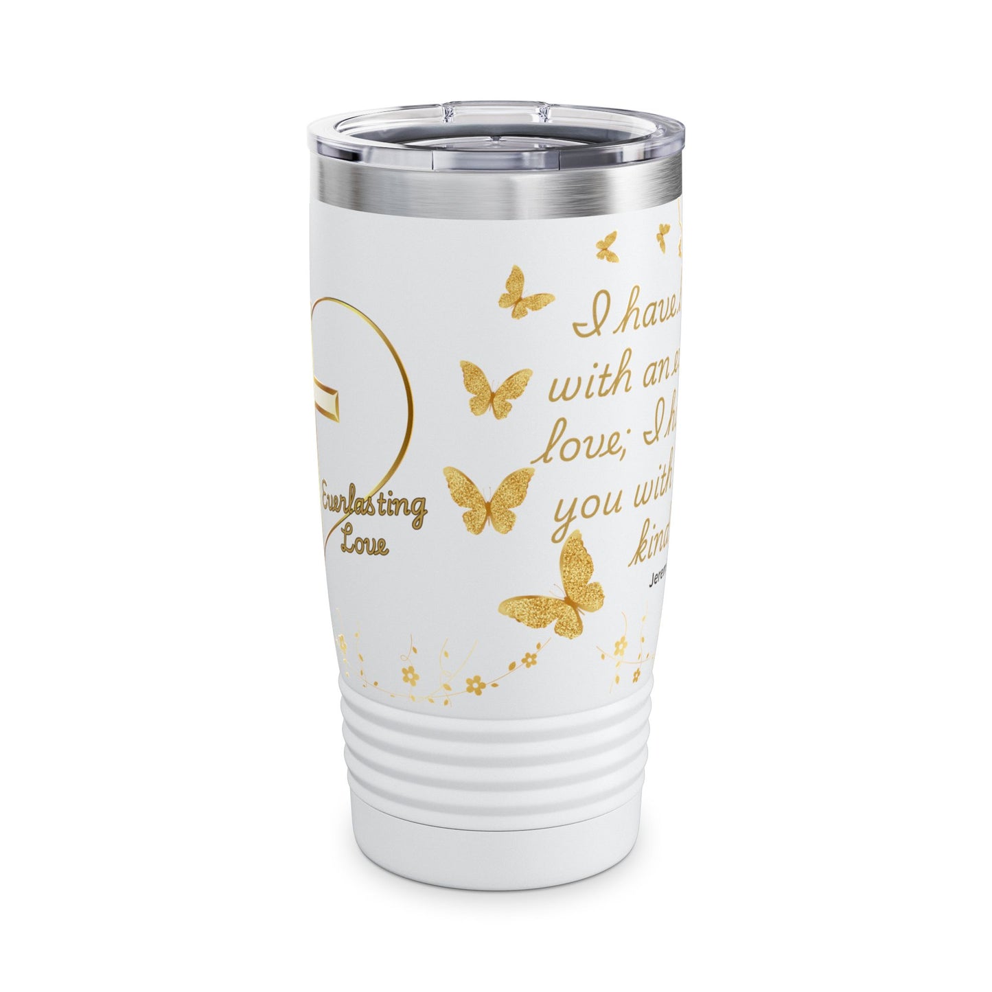 Faithful Love Tumbler, Christian Gift for Her, Everlasting Faith Tumbler, Unique Mom Gift, Religious Tumbler Cup