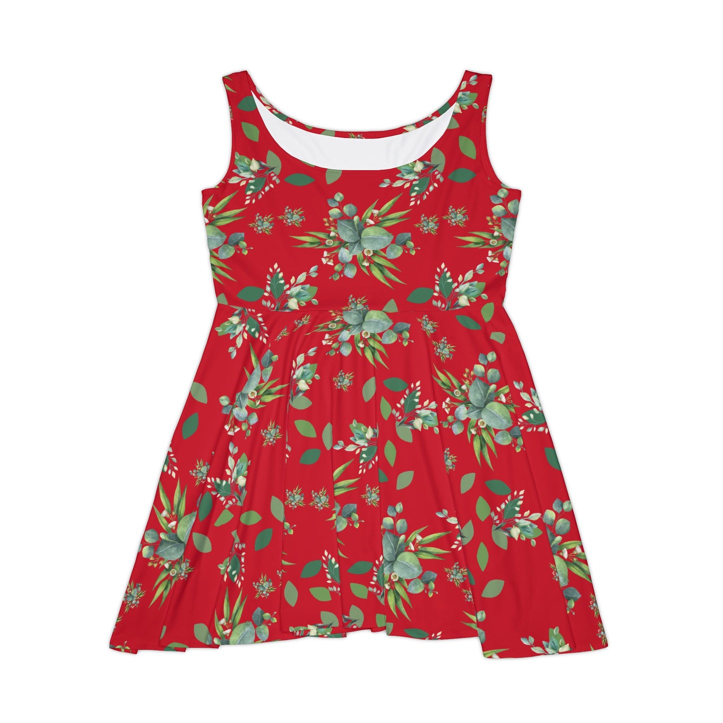 Flower Skater Dress, cute summer dress, gift for her
