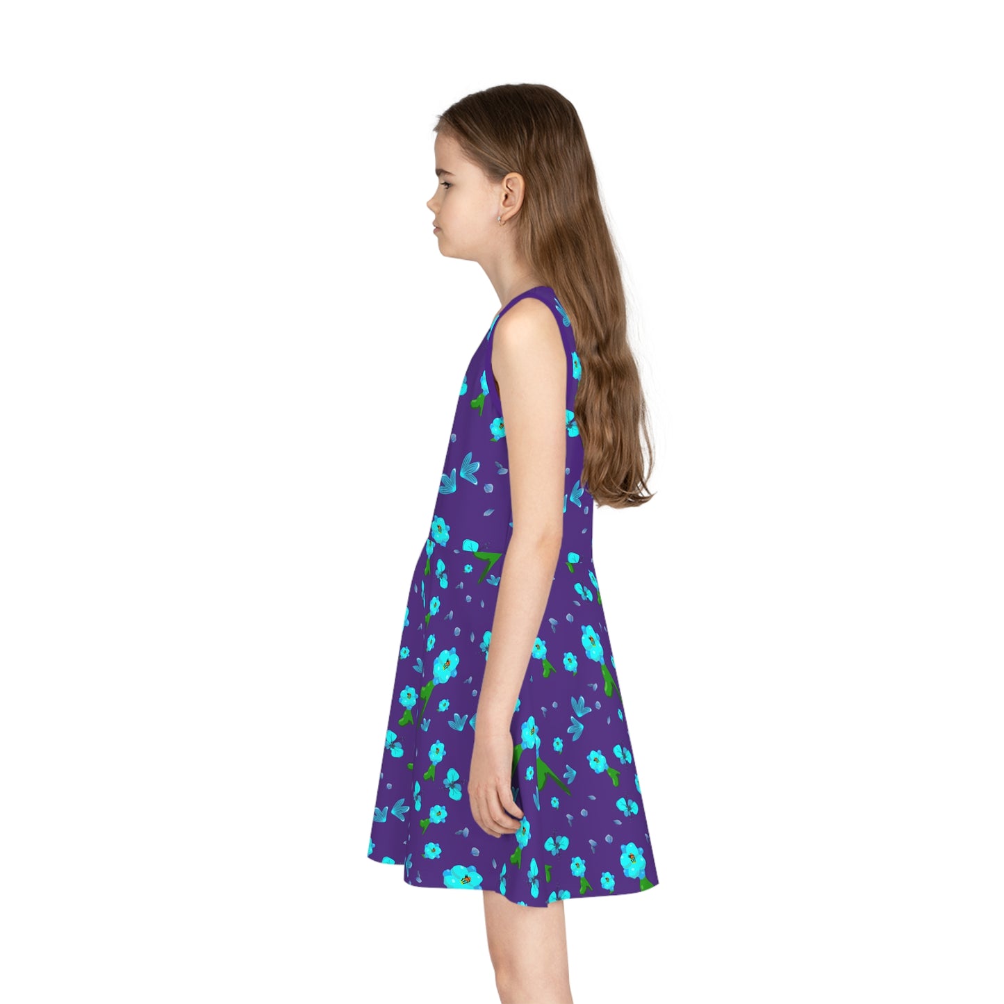 Girls' Sleeveless flower dress