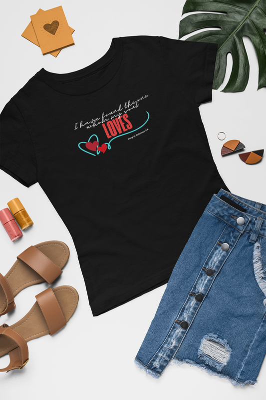 Christian Women's Tee , Love Bible Verse T-Shirt for Women, Jesus Bible Verse Tee, gift for her