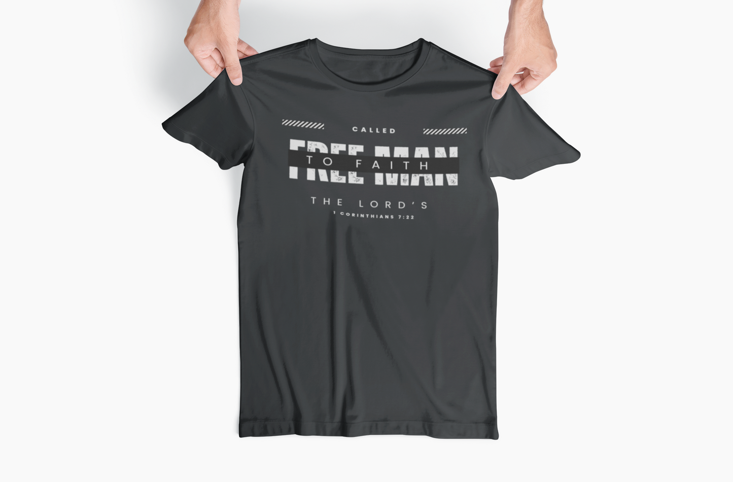 Faithful Men's T-Shirt, gift for him, inspirational bible verse tee