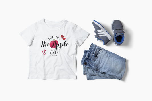 You are the apple of my eye bible verse, baby tee , gift for kids
