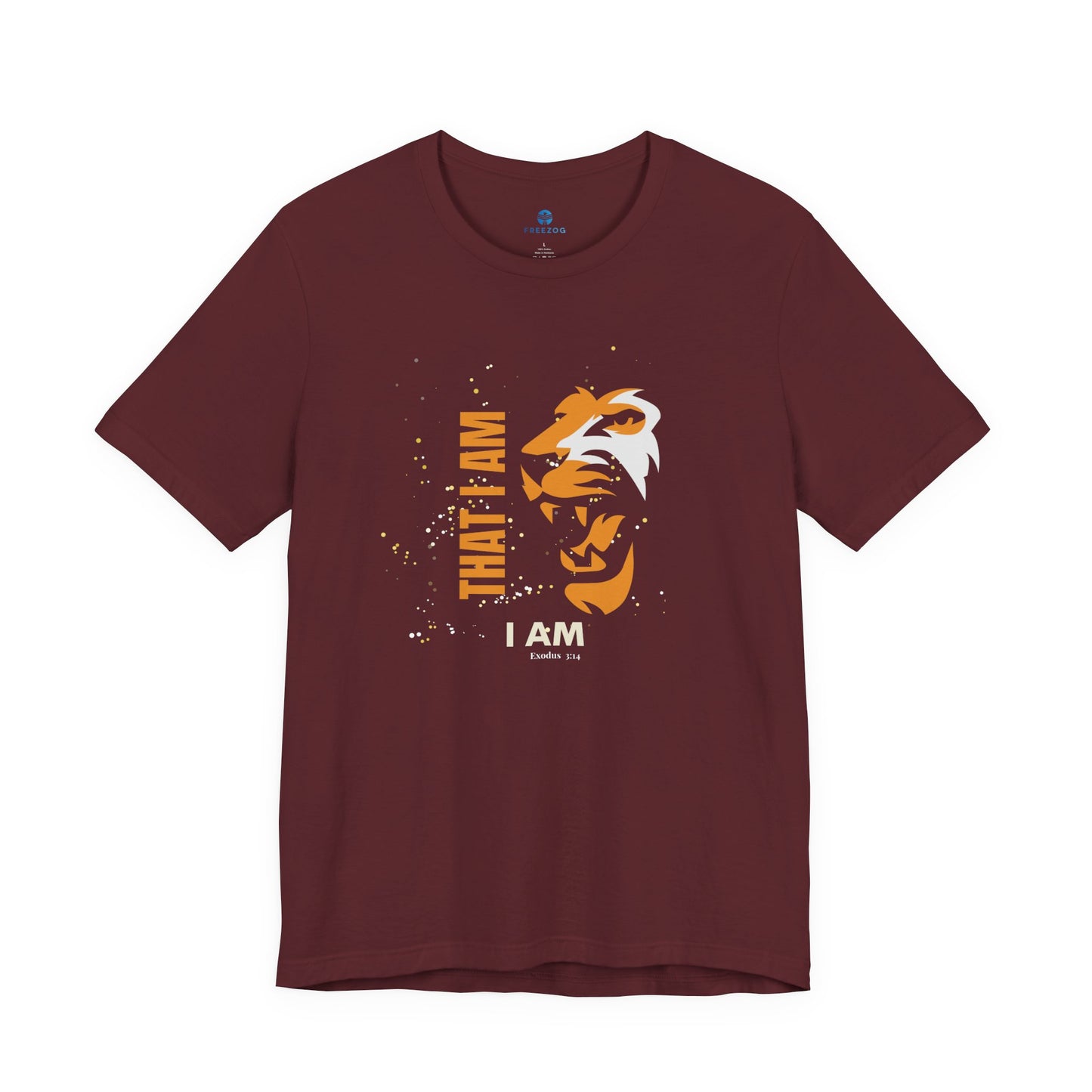 I AM That I AM Lion of Judah Shirt for Men | Revelation 5:5 Christian T-Shirt | Lion Tee | Jesus Faith Apparel | Christian Gift for Him