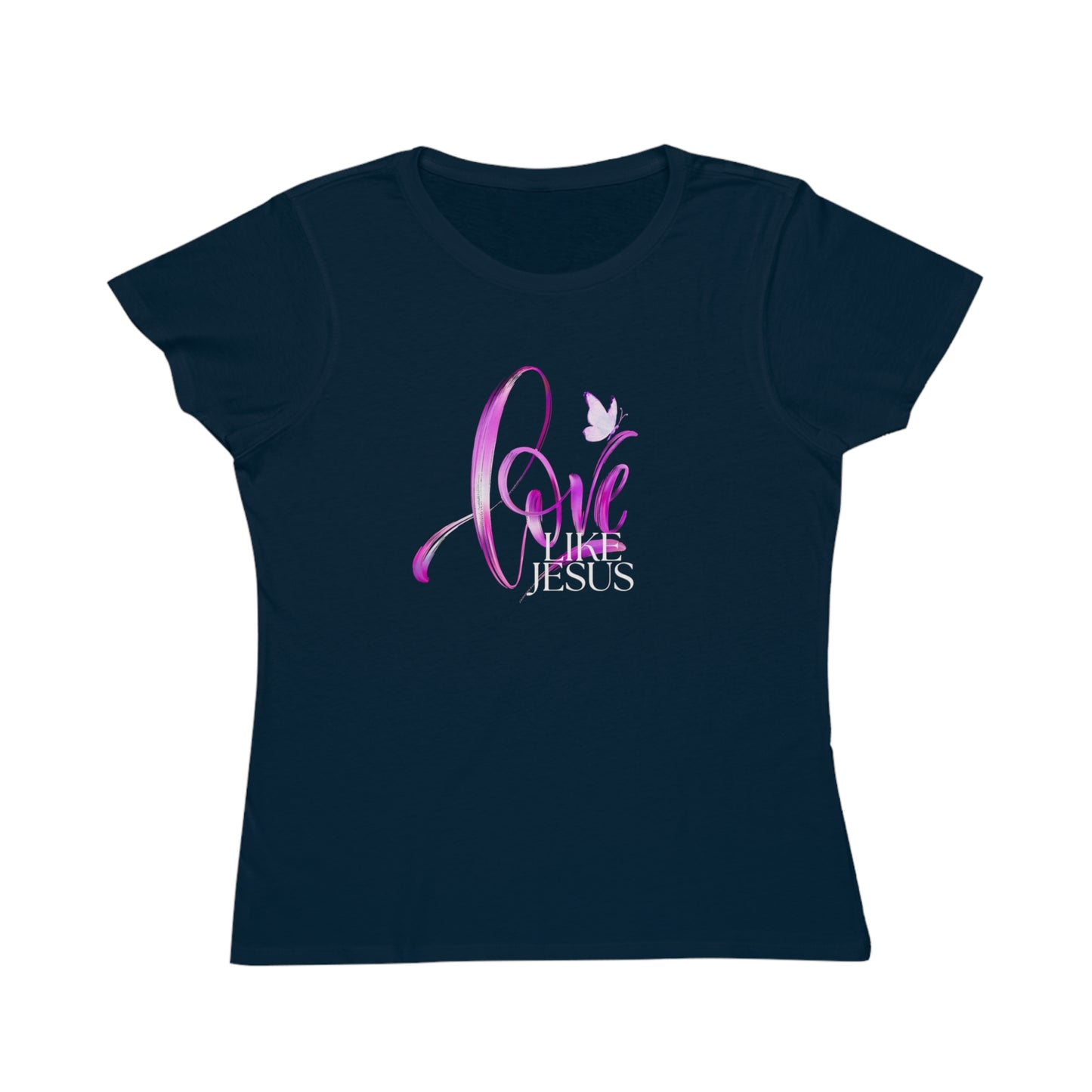 Love like Jesus shirt, Religious Women's T-Shirt,  Christian Gifts for Her, Organic Tee
