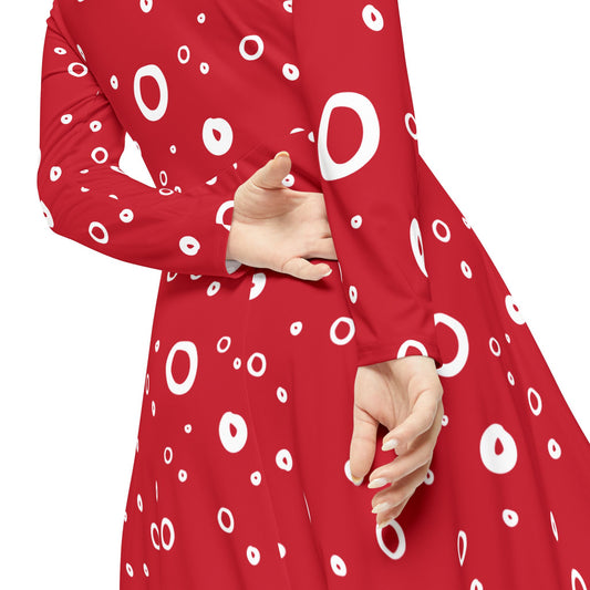 Polka Dot dress, gift for her,  Dance Dress, holiday dress