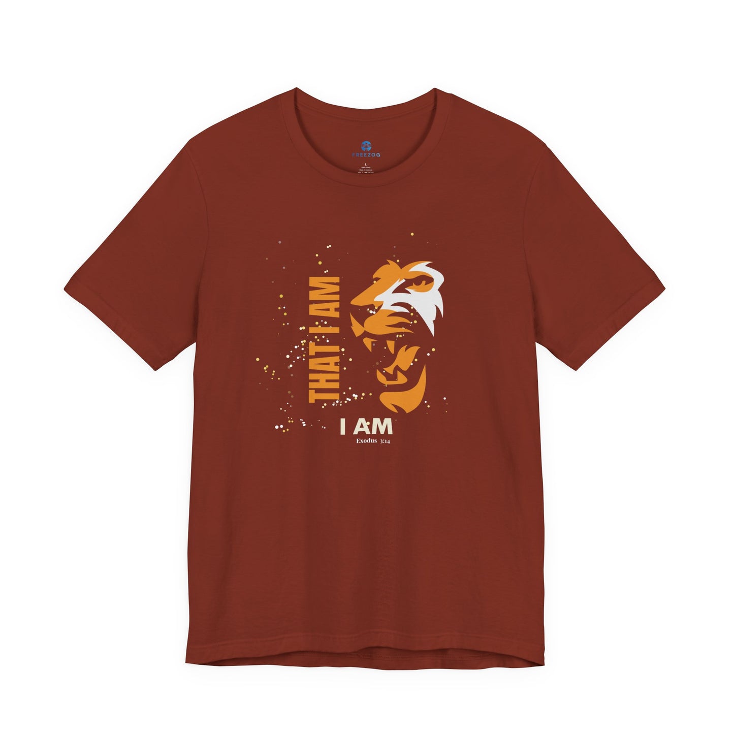 I AM That I AM Lion of Judah Shirt for Men | Revelation 5:5 Christian T-Shirt | Lion Tee | Jesus Faith Apparel | Christian Gift for Him