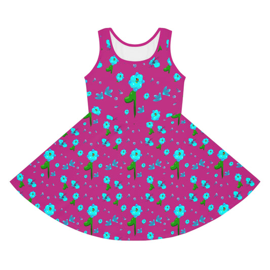 Girls' Sleeveless flower dress