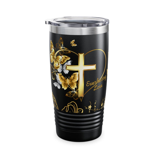 Faithful Love Tumbler, Christian Gift for Her, Everlasting Faith Tumbler, Unique Mom Gift, Religious Tumbler Cup