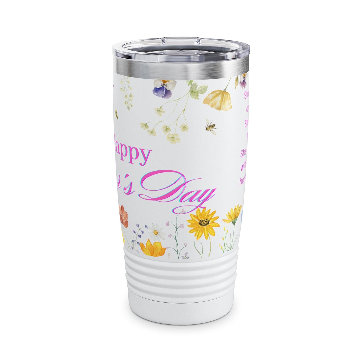 Faith Christian Bible Verse 20oz Tumbler with Wildflowers, Mothers Day Gift for Her, Custom Christian Birthday gift, gifts for mom