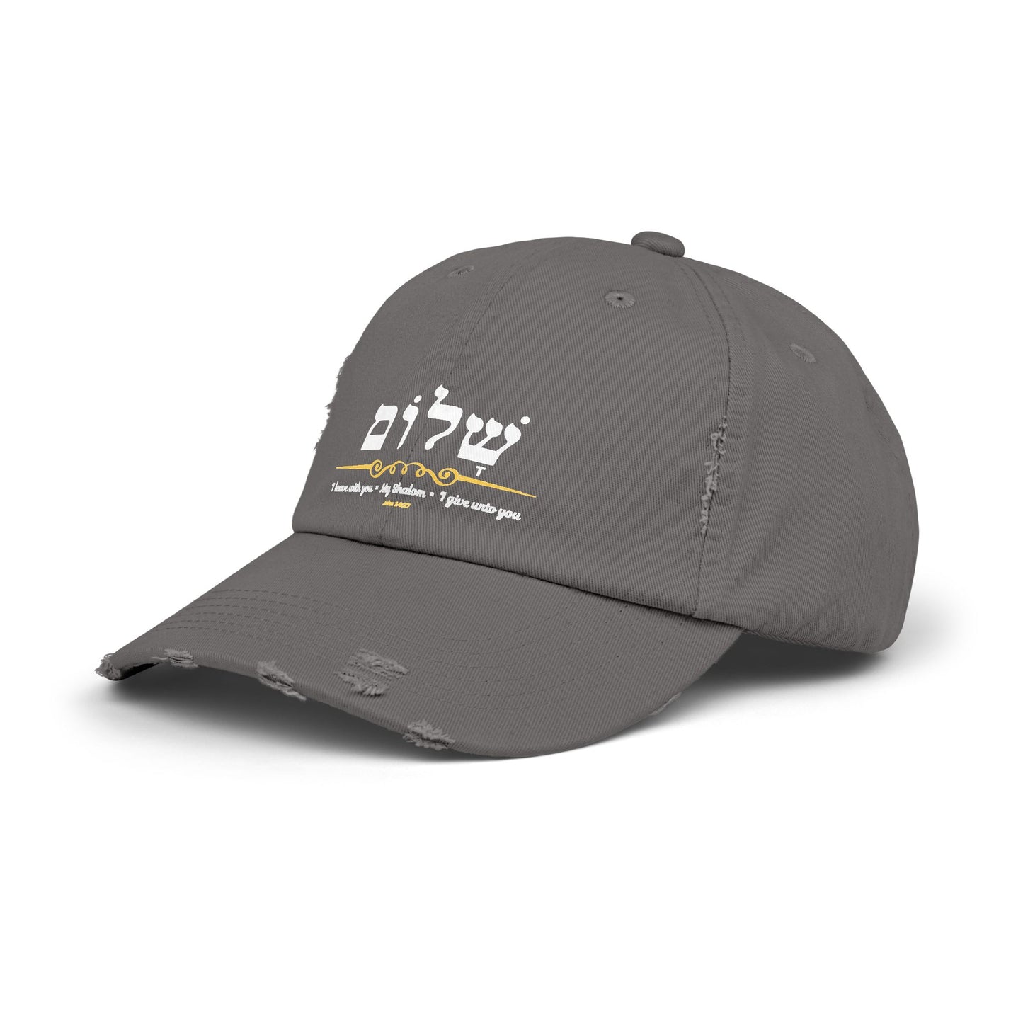 Shalom Peace in Hebrew, Christian Gifts, Bible Verse Cap, Yeshua cap