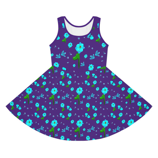 Girls' Sleeveless flower dress