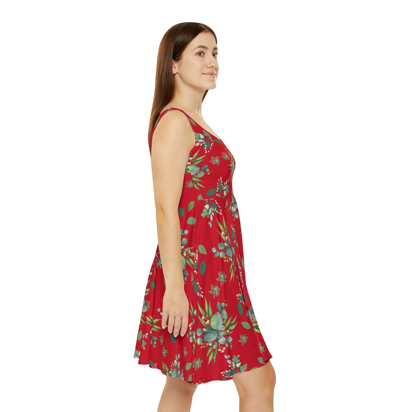 Flower Skater Dress, cute summer dress, gift for her